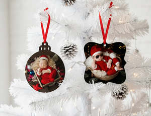 Gifts: Personalised Christmas Decoration - Metal