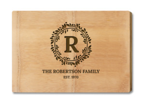 Chopping Boards: Chopping Board - Premium - Monogram Family