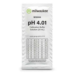 Milwaukee pH 4.01 Buffer 20ml Sachet