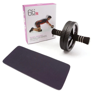 Products: Ab Roller Wheel with Kneel Pad - by 66FIT Physio HQ