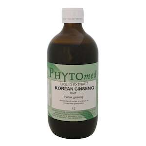 Standardised Extracts: Korean Ginseng root 1:2 Standardised