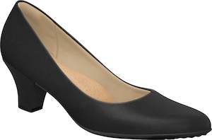 Business Manual: Piccadilly 703001 Women Flight Attendant Crew Shoes Fashion Business Classic Mid Heel in Black
