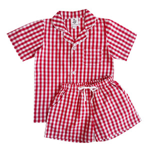 Best Selling: Summer Pyjama Set - Strawberry Red Gingham