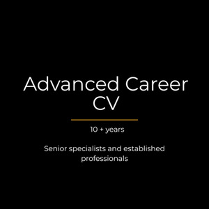 Products: Advanced Career Professional CV Pick a Path
