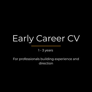 Products: Early Career CV Pick a Path