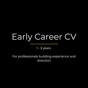 Products: Early Career CV Pick a Path