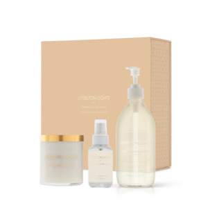 The Lyttelton Lights Sandalwood and Vanilla Home Fragrance Collection