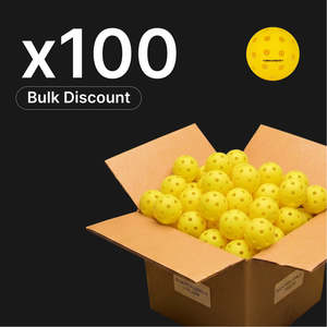 x100 Pack Onix Fuse Indoor Pickleball (Yellow)