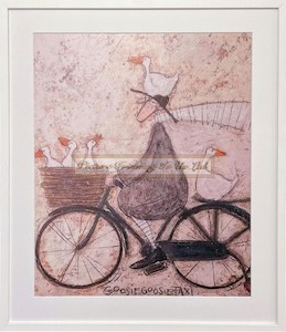 Products: Goosie Goosie Taxi Framed Print By Sam Toft - Picture Framing Is Us On Line Cart