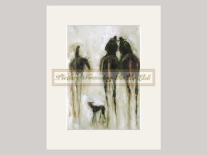 Products: Two Old Fellows Matted Print By Alison Hale