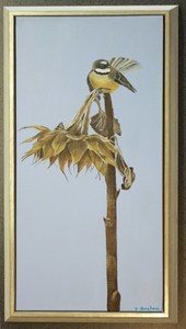 Products: Original Painting The Demise Of A Sunflower By Joy Boston