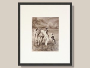 Products: The Grass Is Always Greener Framed Print By Julie Greig - Picture Framing Is Us On Line Cart % %
