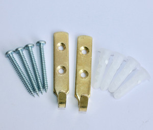 Products: Brass J Hook - set of 2 Picture Hanging Specialists