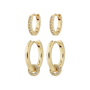 New Arrivals: Scottie Recycled Earrings 2-In-1 Set - Gold Plated