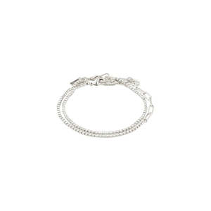 New Arrivals: Rowan Crystal Bracelet 2-in-1 - Silver Plated