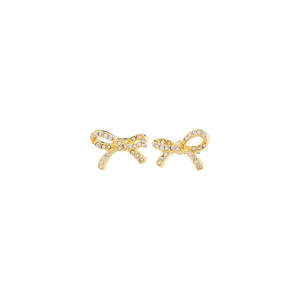 Valentines Day Collection: Catharina Recycled Earrings - Gold Plated - Crystal