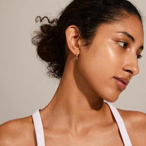 Gold Jewellery: Elise Earrings - Gold Plated Crystal