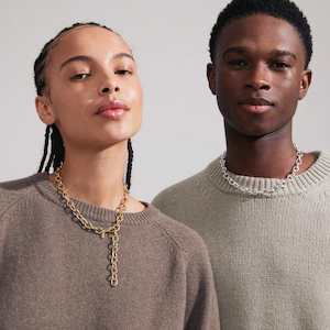 Amiri Recycled Necklace - Gold Plated