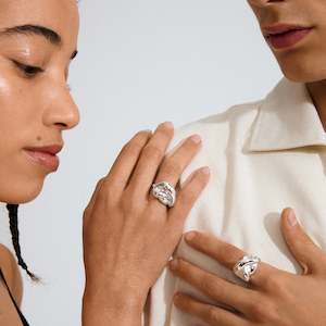 Unfold Recycled Ring - Silver Plated