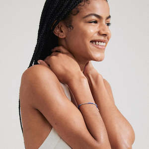 Bracelets: Alison Bracelet Blue - Silver Plated