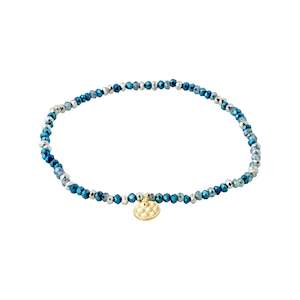 Indie Bracelet - Gold Plated - Blue