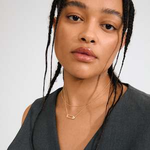 Gold Jewellery: Instant Recycled Crystal Necklace - Gold Plated