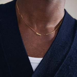 Mom Recycled Necklace - Gold Plated