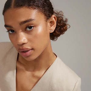 Rogue Recycled Crystal Earrings - Gold Plated