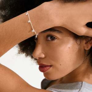 Silver Jewellery: Alaia Recycled Bracelet - Silver Plated