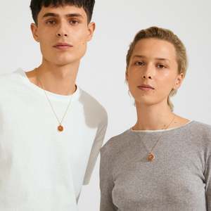 Sense Necklace - Gold Plated/Agate