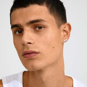 Emmett Recycled Crystal Earrings - Silver Plated