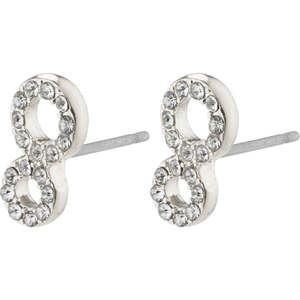 Rogue Recycled Crystal Earrings - Silver Plated