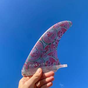 Single Fins: 6.5" Pineline Mid - Watermelon - Limited Edition