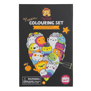 Tiger Tribe: Tiger Tribe - Glow Friends Neon Colouring Set