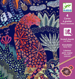 Djeco: Djeco - Scratch Boards - Lush Nature