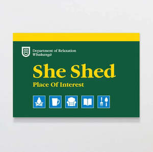 Just Great Design: Just Great Design - She Shed Sign