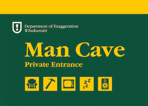 Just Great Design: Just Great Design - Man Cave Sign