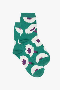 Antler: Antler Socks - Green Poppy
