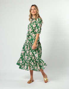 Stella + Gemma Amber Dress - Vintage Green Floral