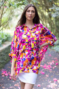 Womens Clothing: Charlo by Augustine - Celeste Shirt - Bright Floral