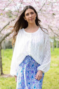 Womens Clothing: Charlo by Augustine - Belle Top - White