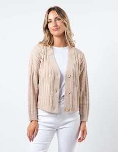 Stella + Gemma Posey Cardigan - Tan Melange