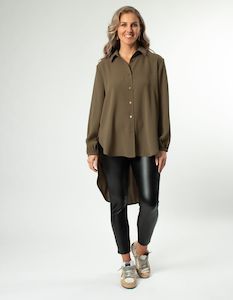 T Shirts And Shirts: Stella + Gemma Lisbon Top Khaki
