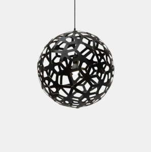 David Trubridge Coral Light - Black Both Sides 600mm