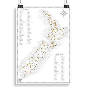 Gifts: NZ Scratch Map - Classic