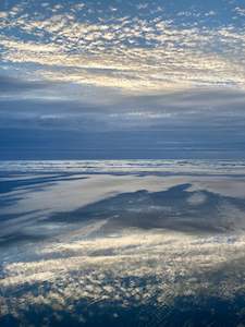 Art: Cotton Wool Reflections, Foxton Beach - Unframed Print