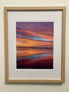 Afterglow Delight, Foxton Beach - Framed Print