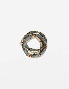 Stella + Gemma Bracelet - Set of 4 Greys