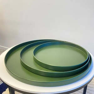Capulet - Bianca Metal Trays - Hunter Green