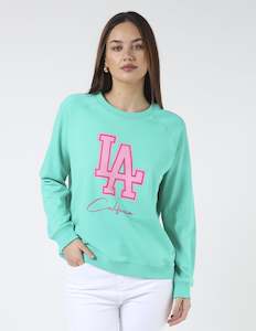 Stella + Gemma Classic Sweater - Mint LA California
